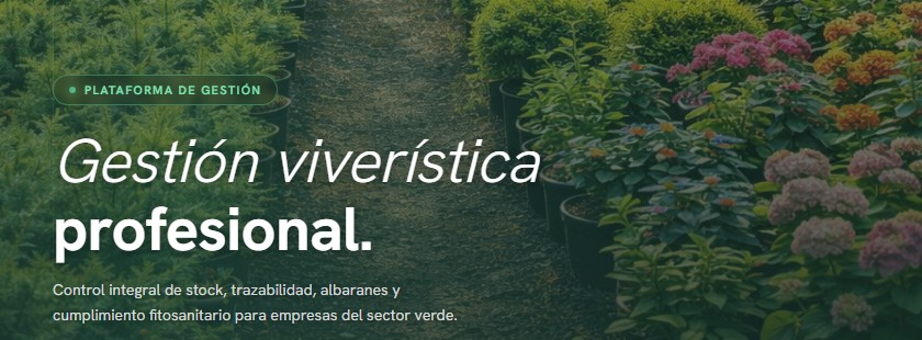 Pantalla de acceso de GesViveros